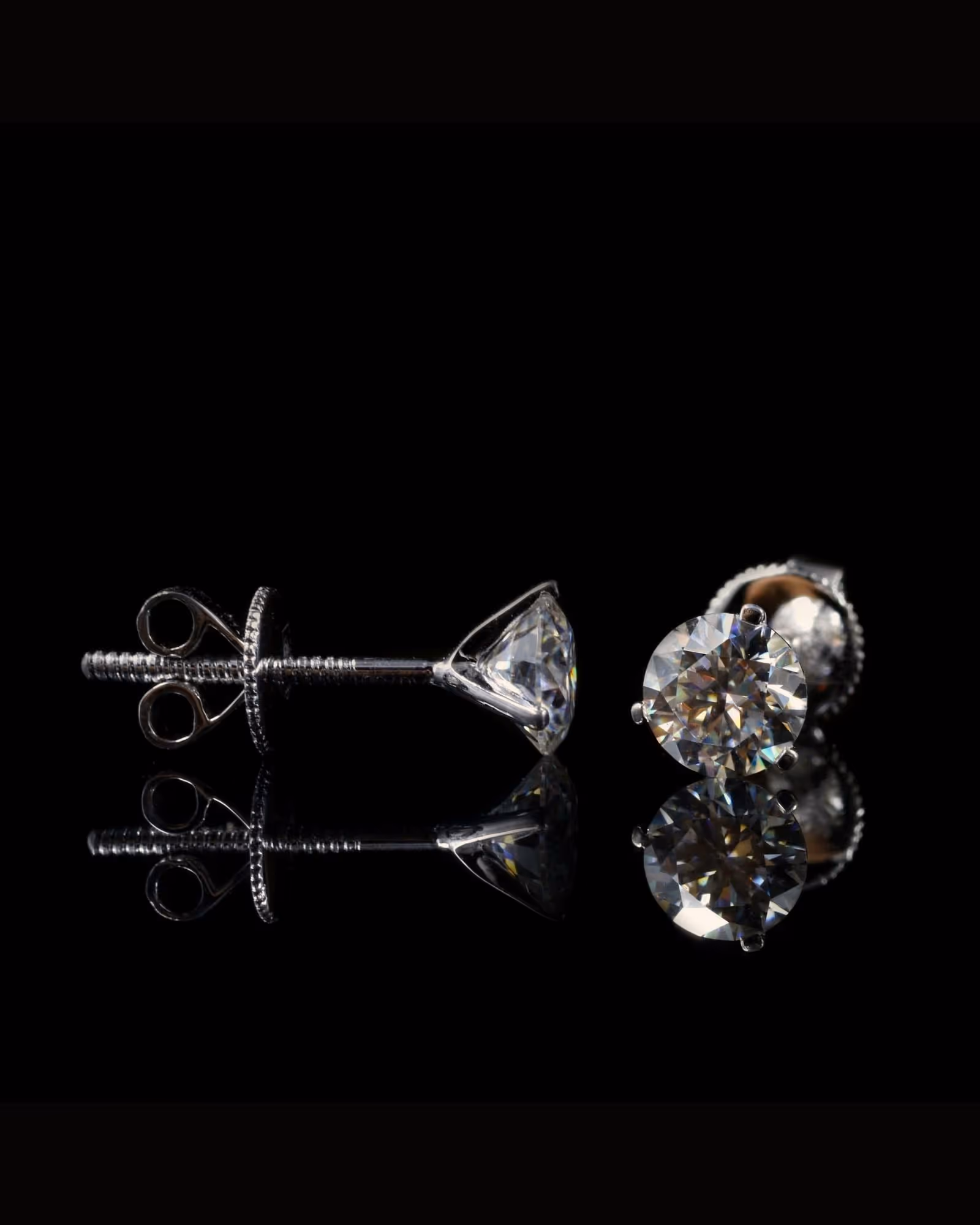 Brilliant Studs, 0.50 ct tw — 18K white · 0.50 ct tw · F / VS1