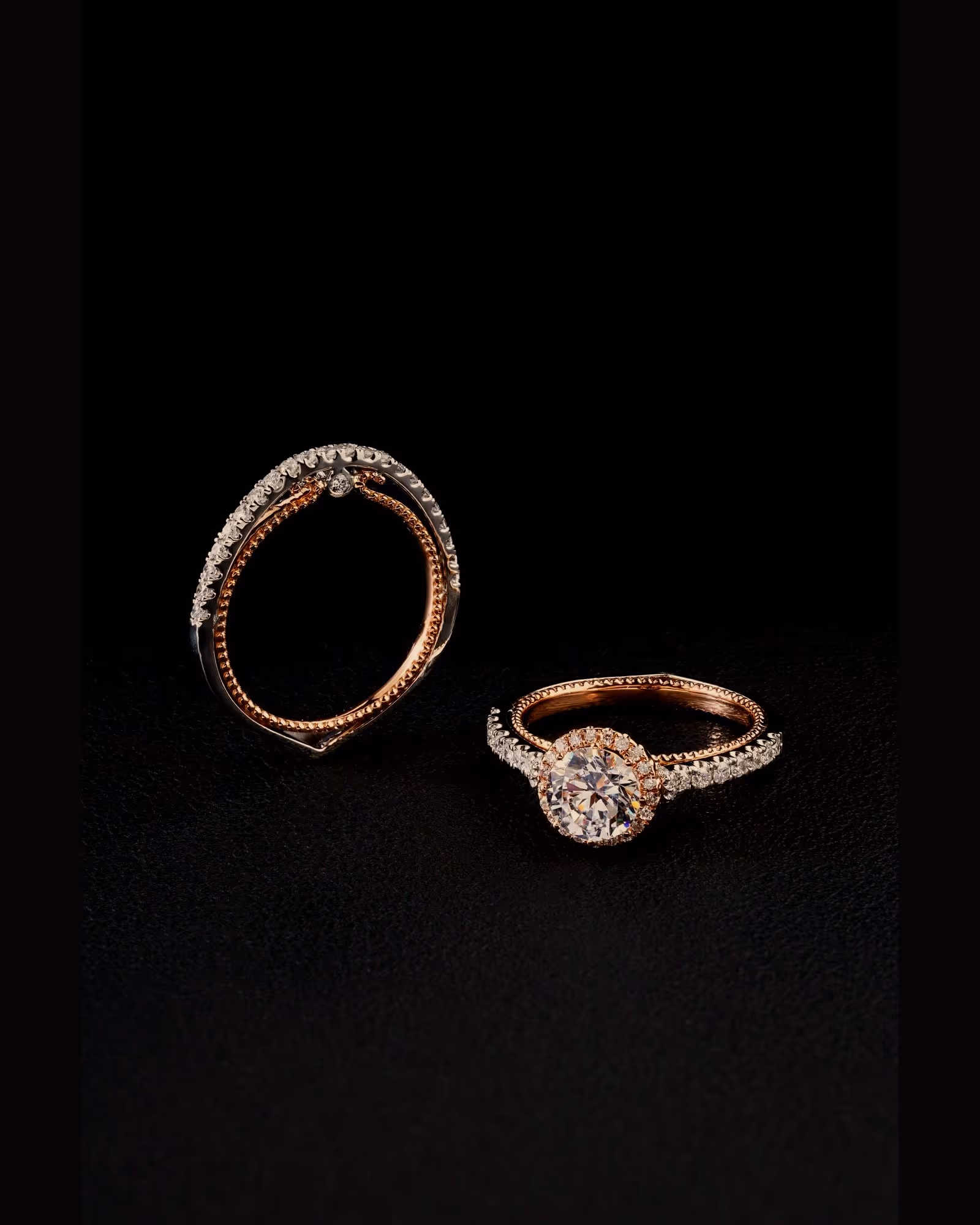 Low Bezel, 0.90 ct — 18K rose · 0.90 ct · G / VS2